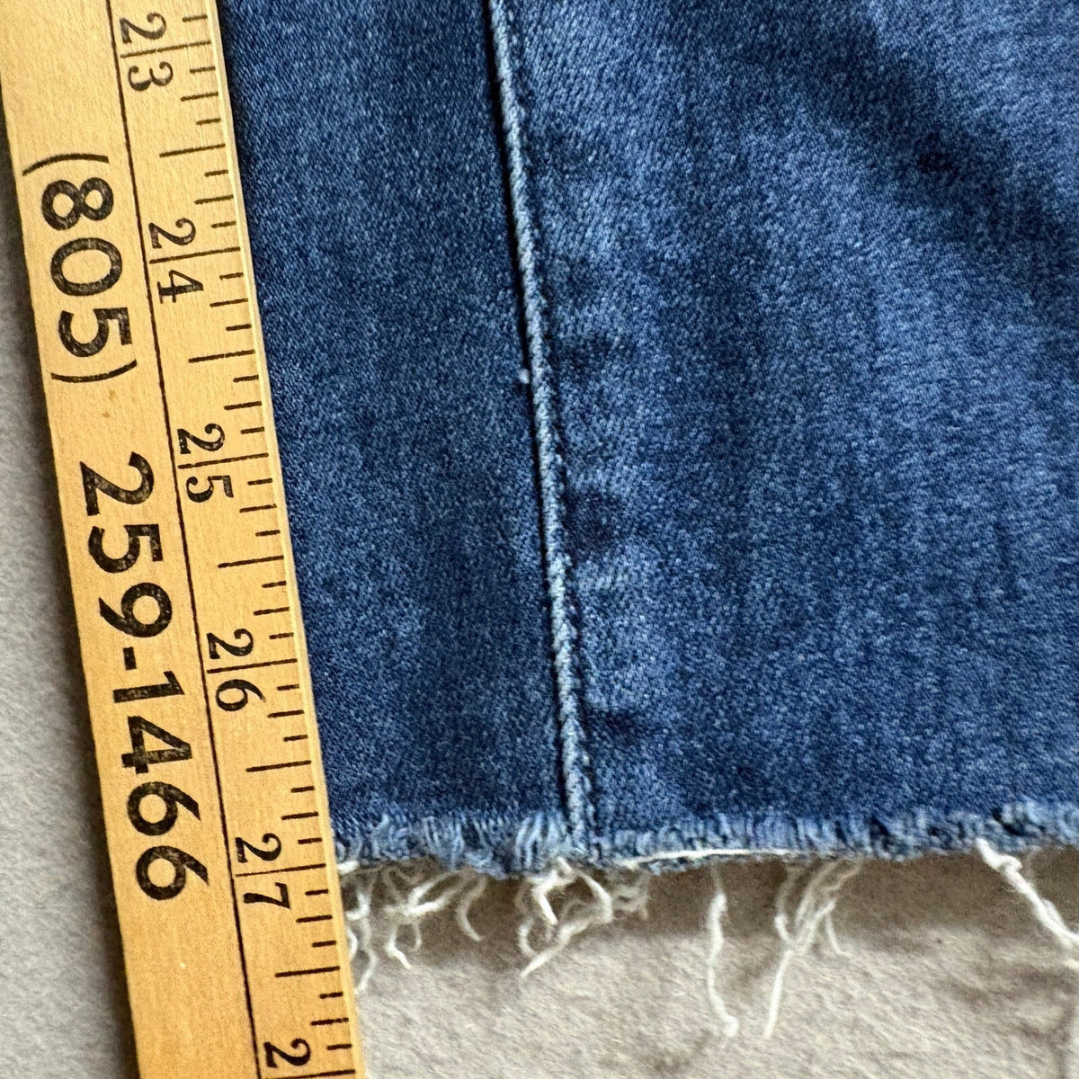 Paige Amber Slim Straight Jeans Womens 28 Blue Denim Raw Hem Stretch
