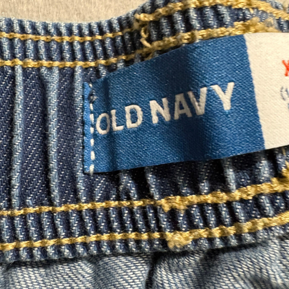 Old Navy High Rise Baggy Jeans Girls XL 14-16 Plus Blue Wide Leg Elastic Waist