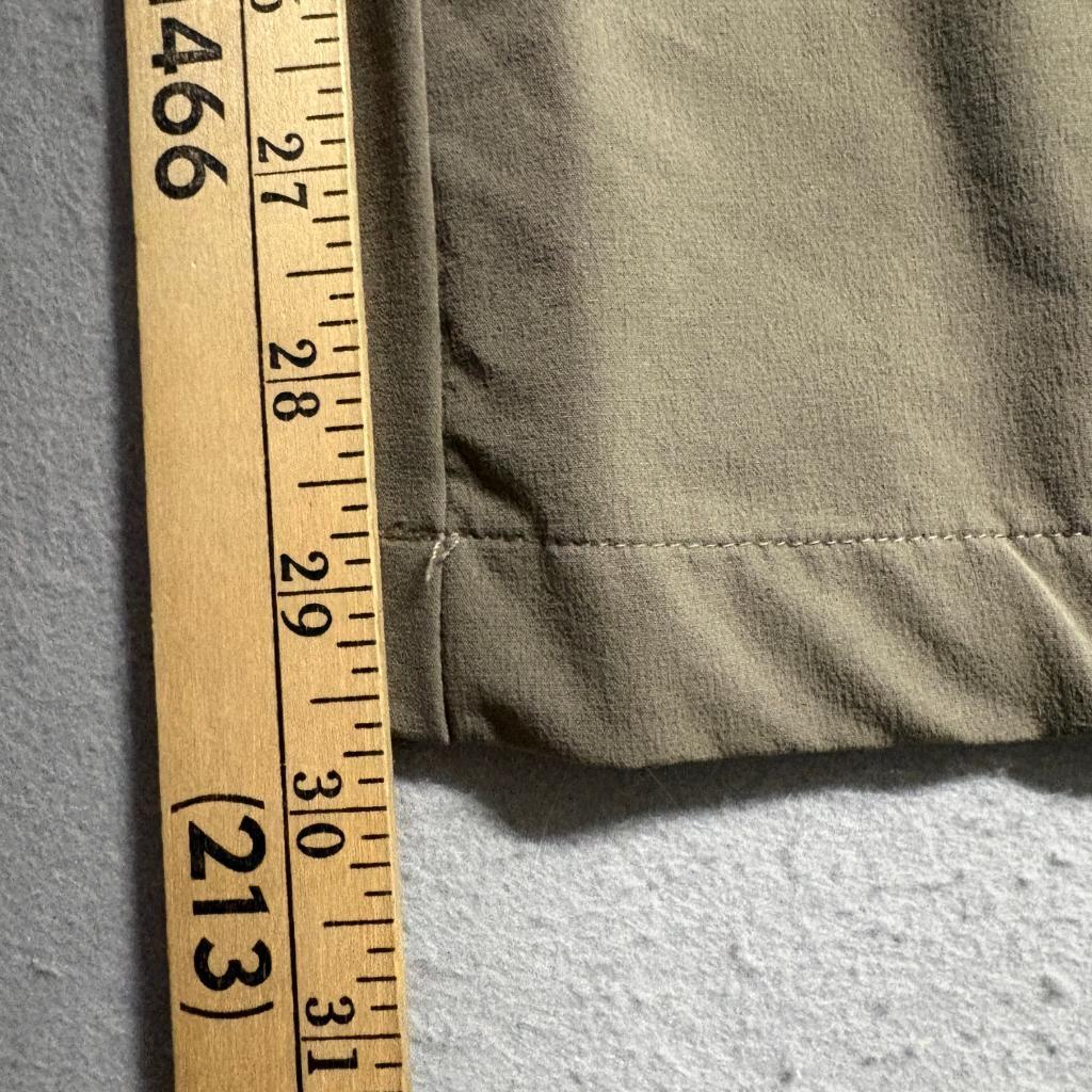 Swiss Tech Mens Utility Pants 32x30 Brown Nylon Spandex Stretch Hiking Outdoor