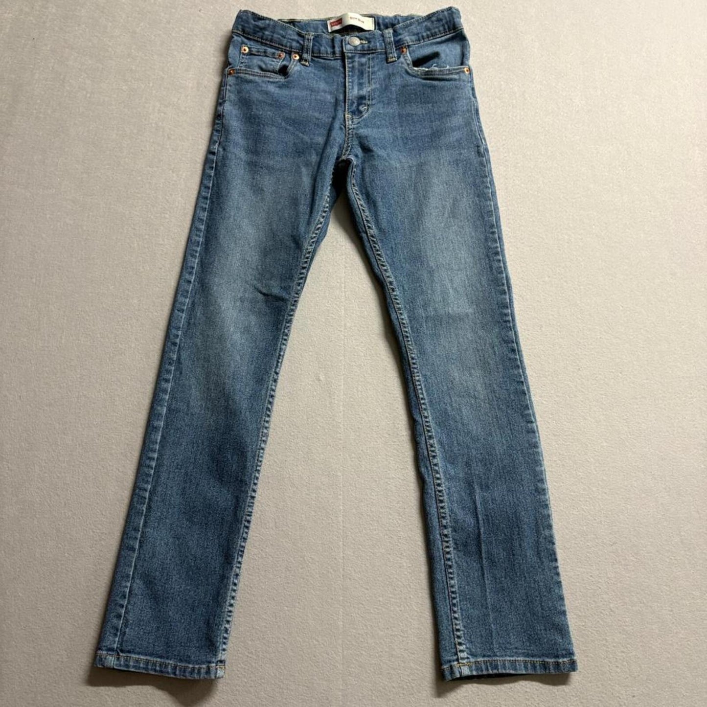 Levis 511 Slim Jeans Boys Size 16 Reg W28 L30 Blue Denim Stretch Pants