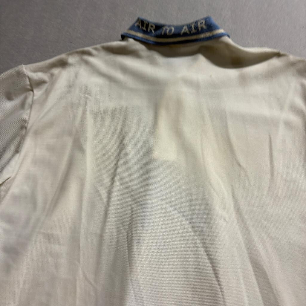 Vintage Jump to Air Basketball Polo Shirt Shorts Set Mens XL White Blue USA Made
