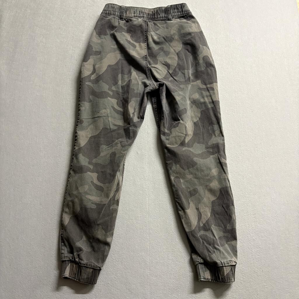 Hollister Ultra High Rise Jogger Pants Womens Medium Camo Green Stretch Utility