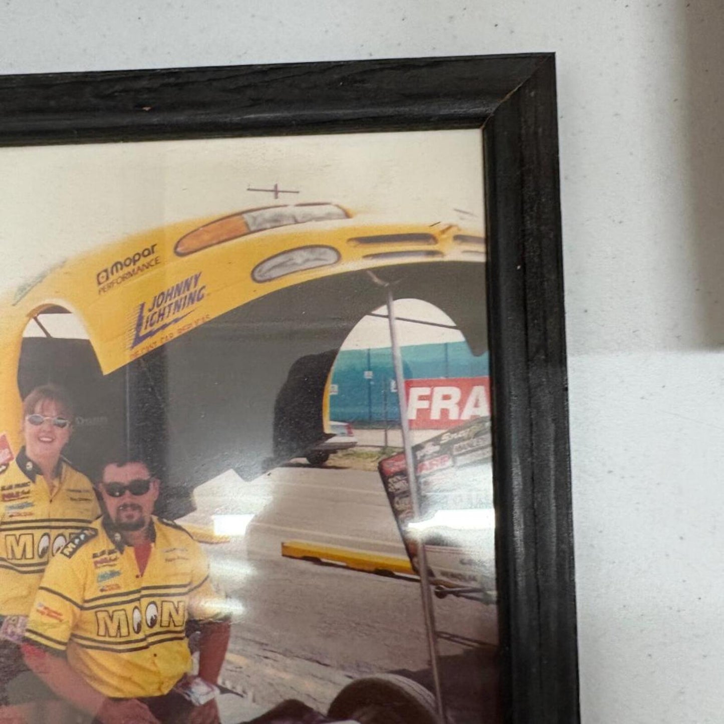 Vintage Mooneyes NHRA Drag Racing Framed Photo Mopar Johnny Lightning
