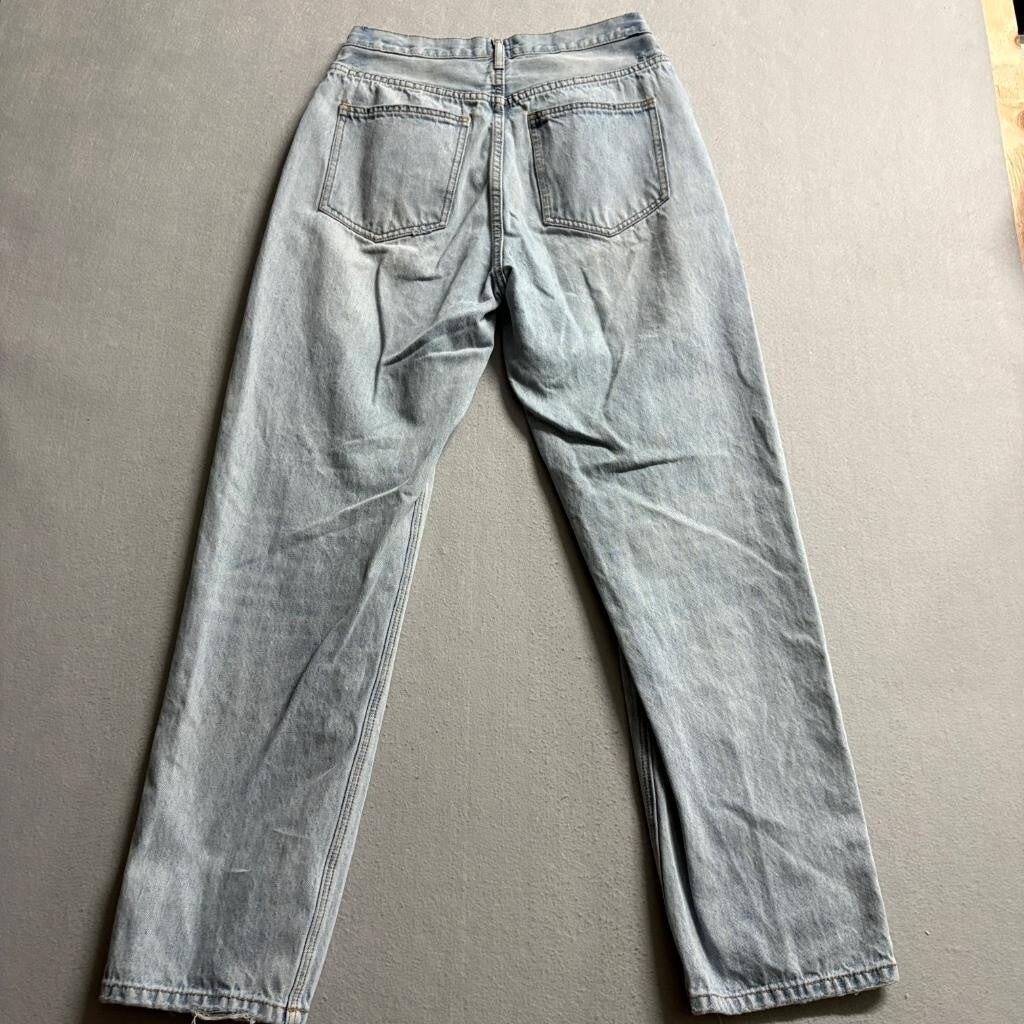Princess Polly Jeans Womens US 4 Light Wash Blue Denim High Rise Straight Leg