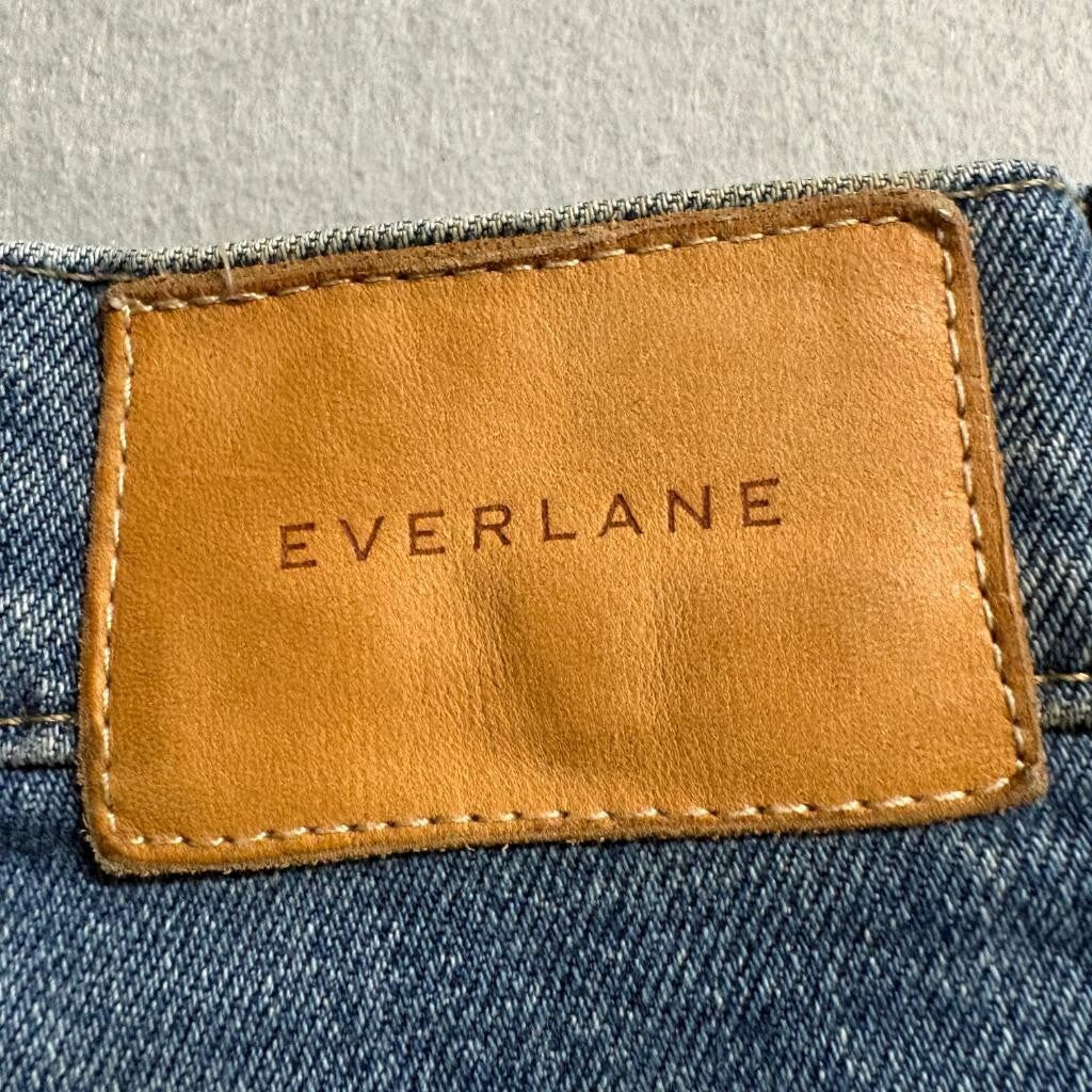 Everlane The Way High Jean Womens Size 2 Regular Blue Organic Cotton Denim