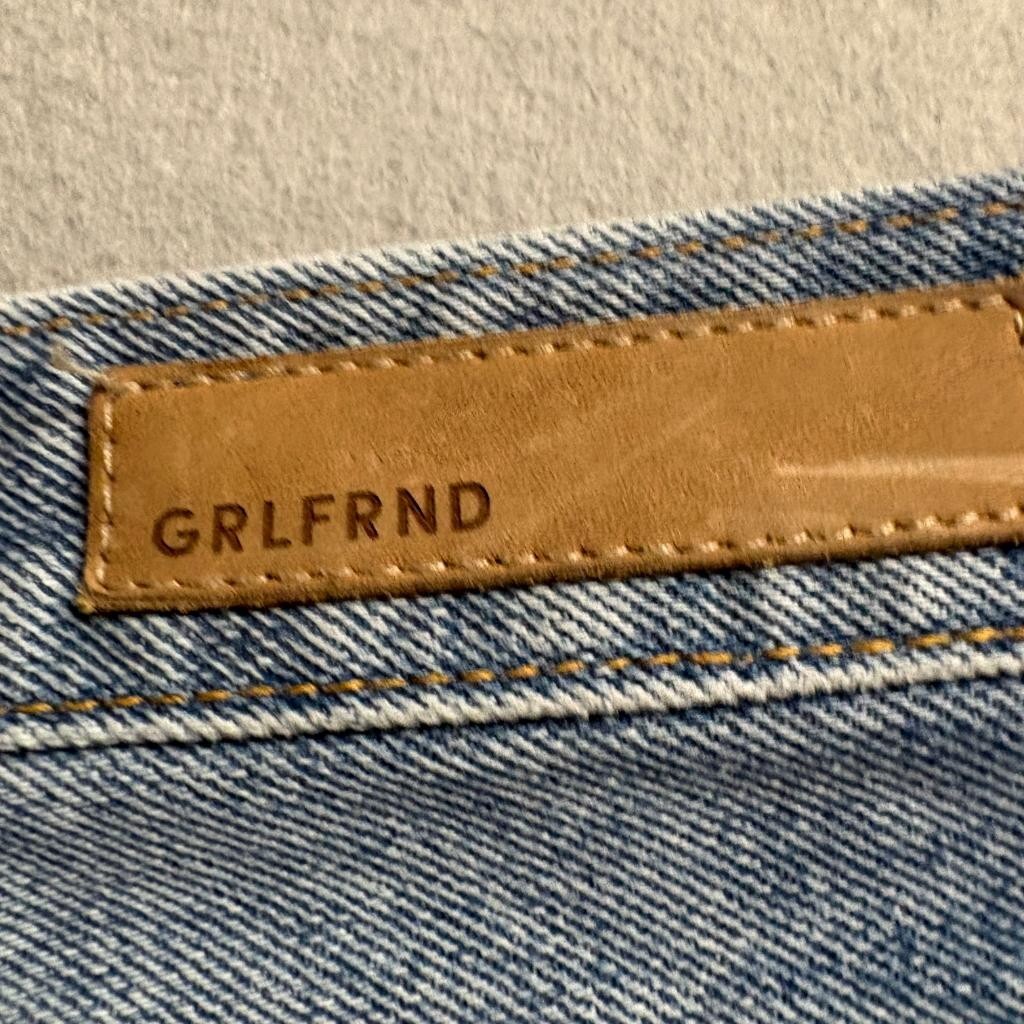 GRLFRND Karolina High Rise Skinny Jeans Womens Size 26 Distressed Blue Denim USA
