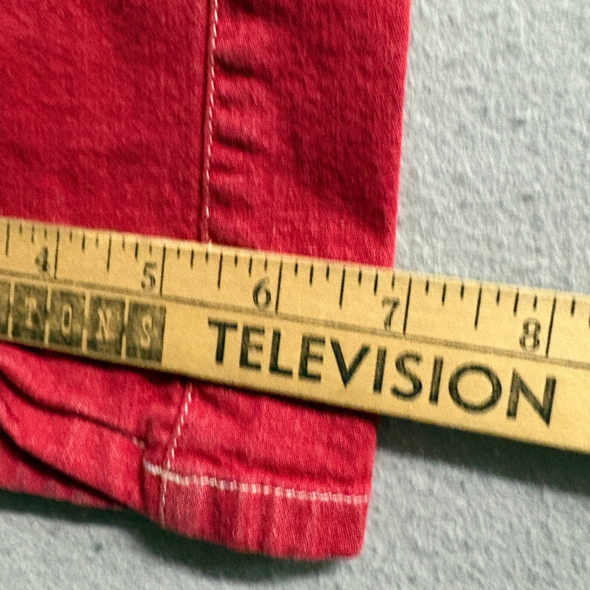 Guess Jeans Vintage Womens 24 Red Denim Pants Bootcut Mid Rise Made in Hong Kong