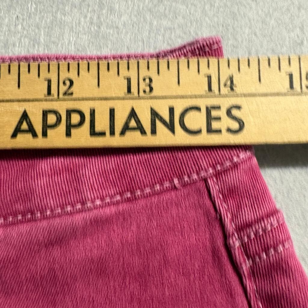Fashion Nova Lace Up Flare Jeans Womens Size 9 Burgundy Pink Stretch Denim