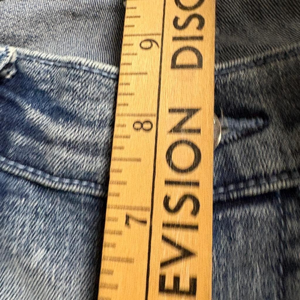 Venus Flare Jeans Womens 8S Blue Denim Stretch Mid Rise Bootcut Pants
