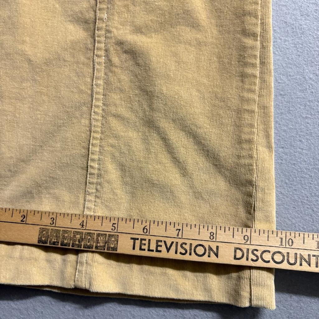Nicole by Nicole Miller Corduroy Pants Womens 4 Beige Tan Flare Leg Stretch
