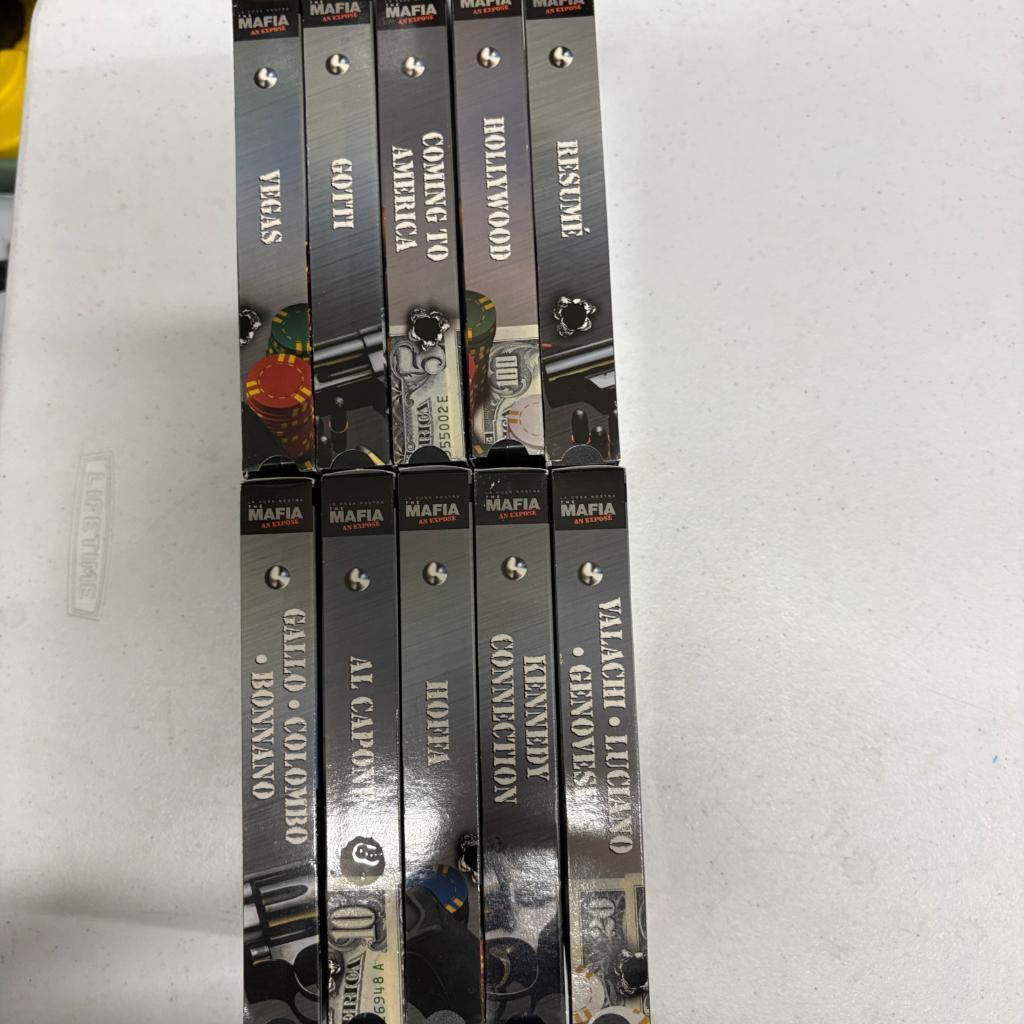 The Mafia An Expose La Cosa Nostra VHS Lot of 10 Gotti Al Capone Hoffa Vegas