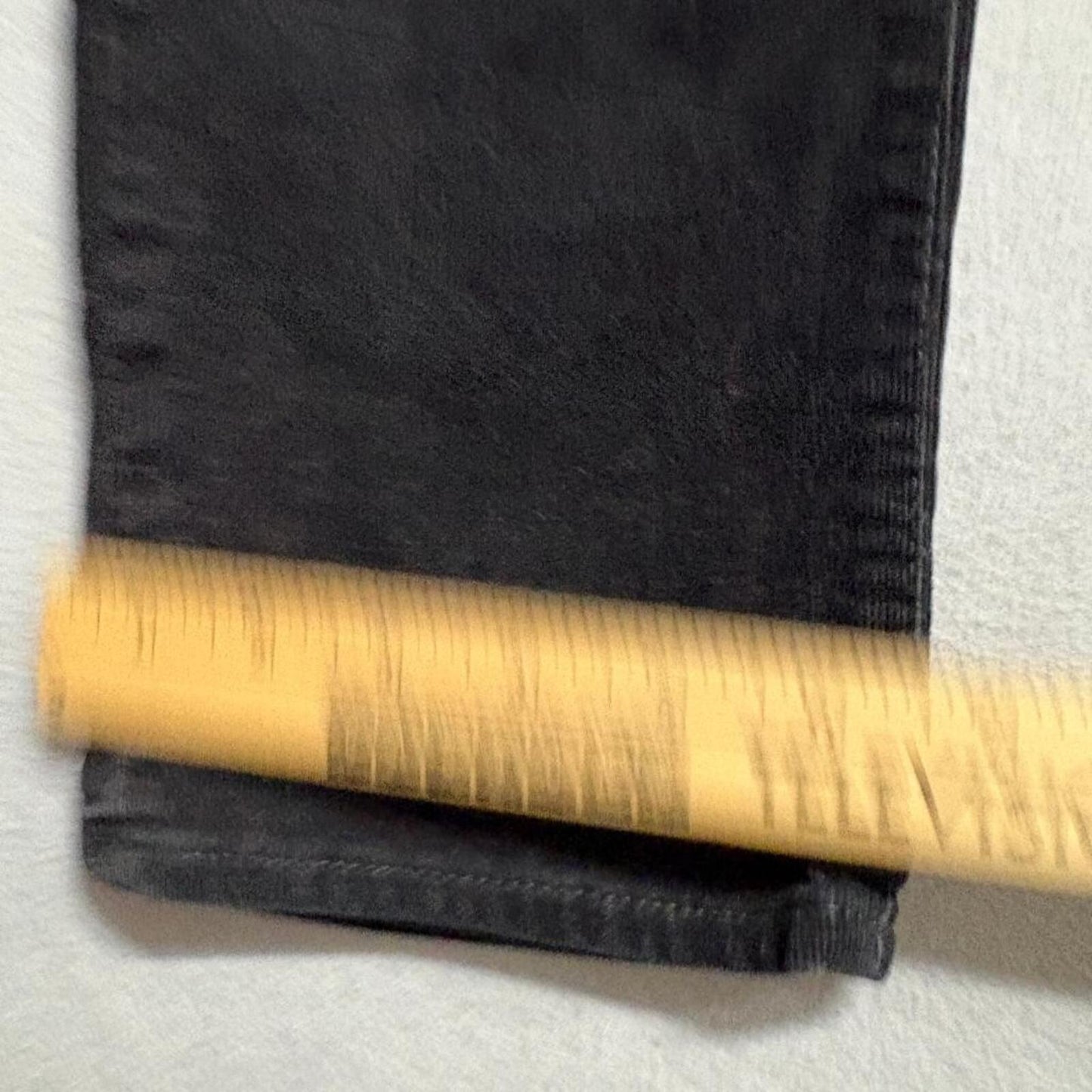 Ann Taylor Signature Corduroy Pants Womens 4P Black Velvet Ribbed Straight Leg