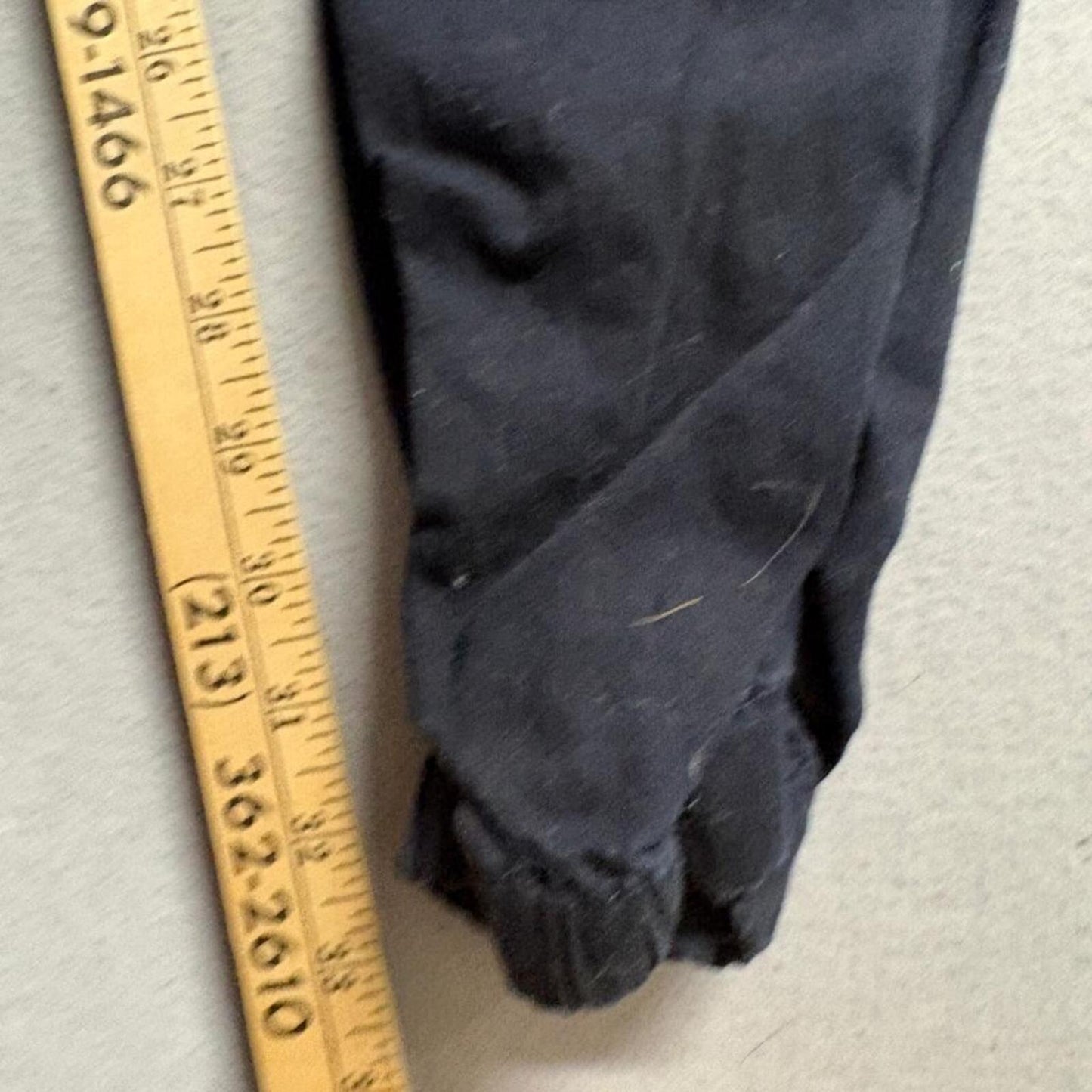 Victorious Mens Moto Jogger Pants 3XL Black Stretch Elastic Waist Zipper Accent