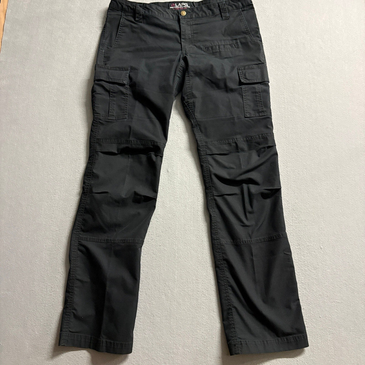 LA Police Gear Women's Stretch Ops Tactical Pants Size 14 Long Black Cargo LAPG