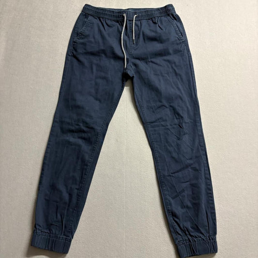 Aeropostale Jogger Pants Mens Small Navy Blue Cotton Elastic Waist Drawstring