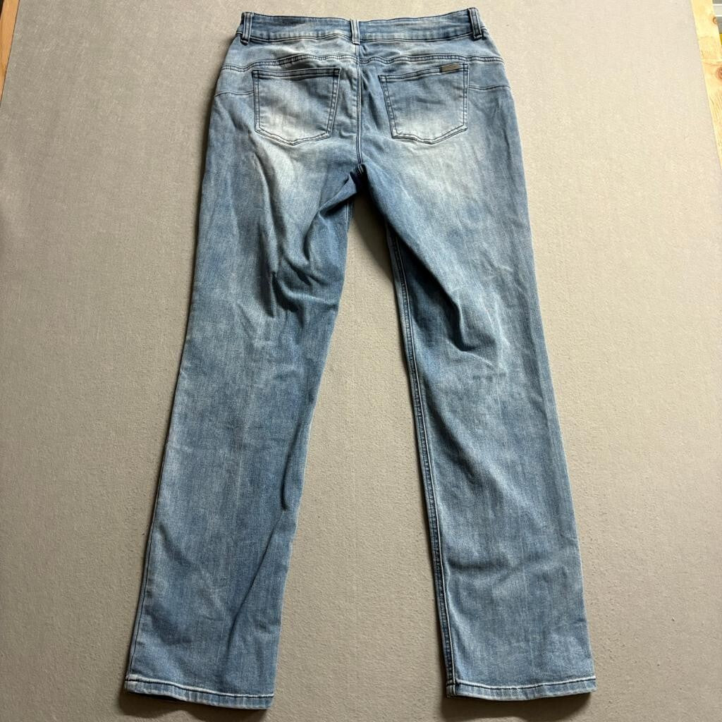 Chicos So Lifting Jeans Womens 1 Regular Blue Denim So Slimming Straight Leg