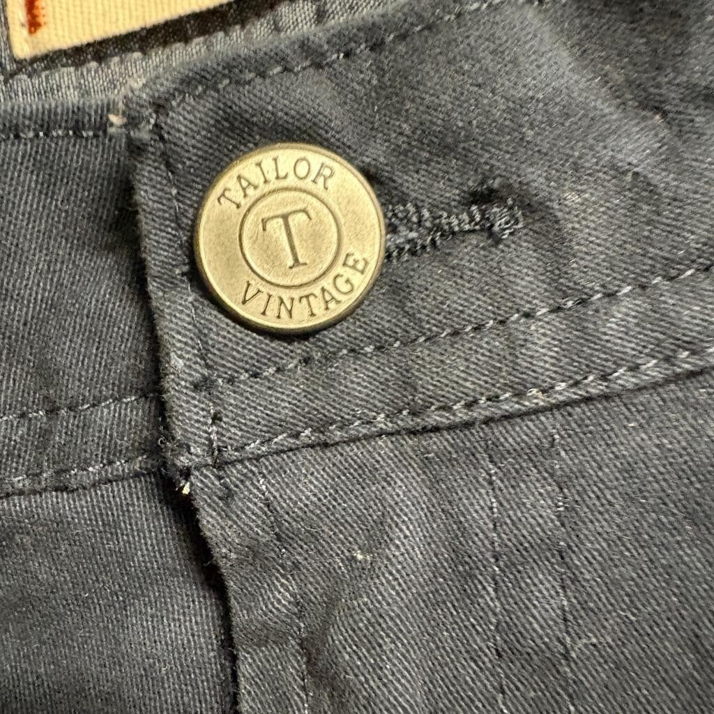Tailor Vintage Canaan Slim Fit Pants Mens 30x32 Navy Blue Comfort Stretch