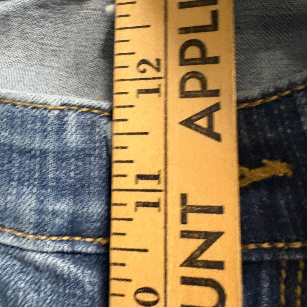 Festive Women's High Rise Extreme Flare Bell Bottom Jeans Blue Size 12T Tall