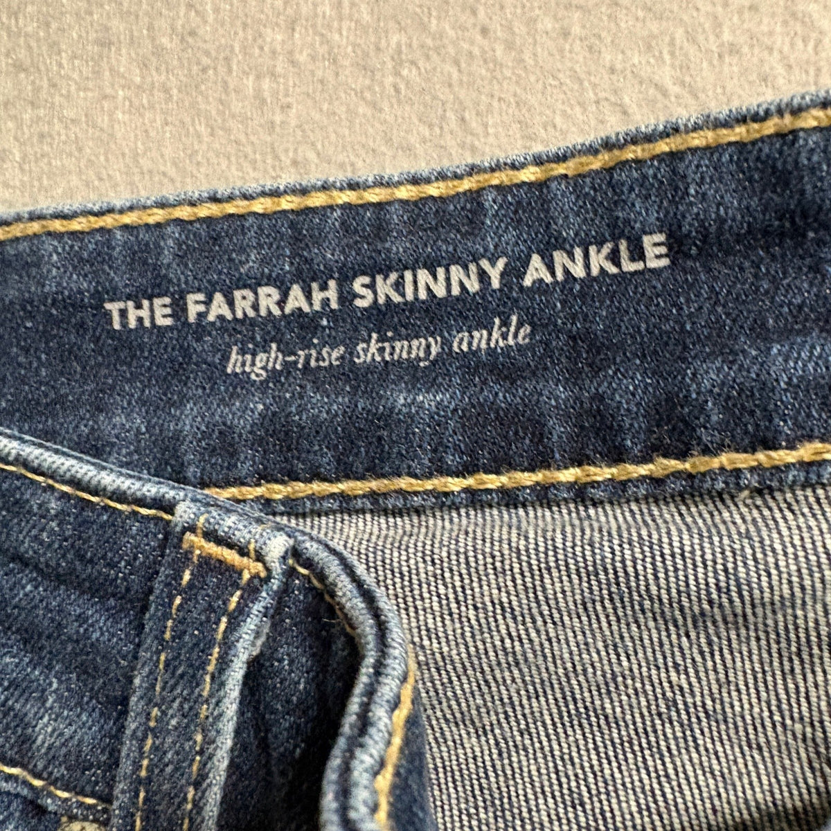 AG Adriano Goldschmied The Farrah Skinny Ankle Jeans Womens Size 33 High Rise