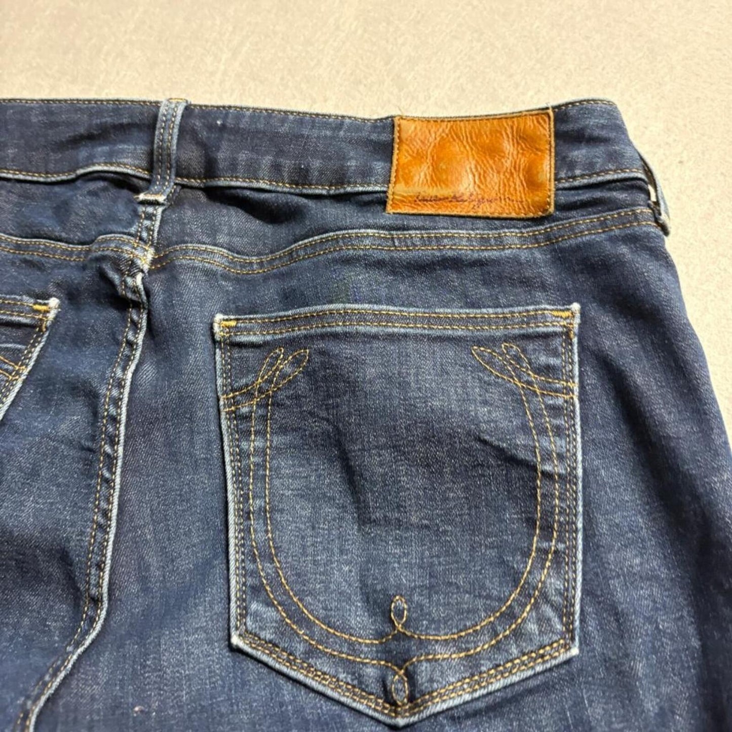 True Religion Tony Bootcut Jeans Womens 29 Blue Denim Made in USA Stretch