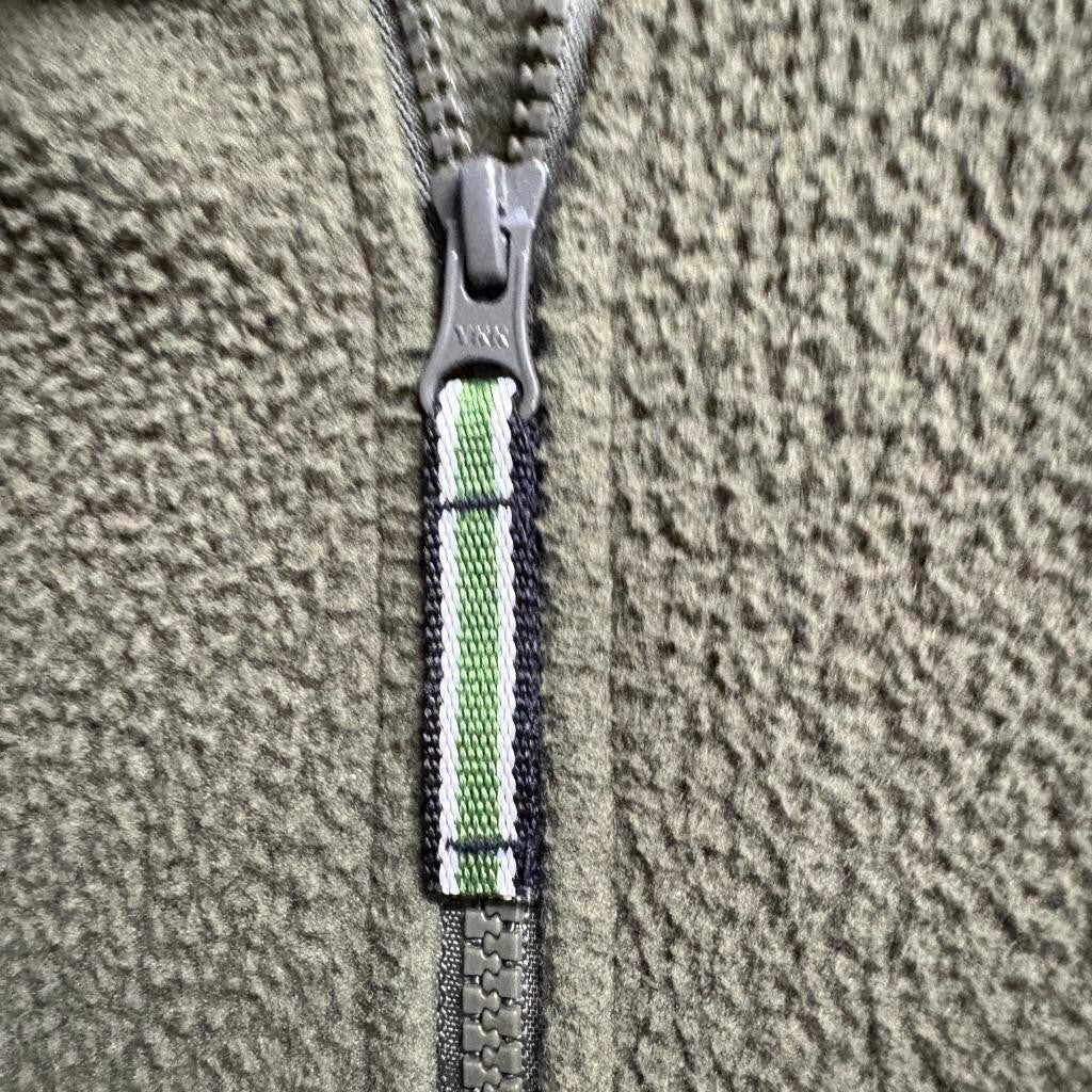 Orvis Classic Collection Fleece Jacket Mens XL Green Full Zip Mock Neck VT USA