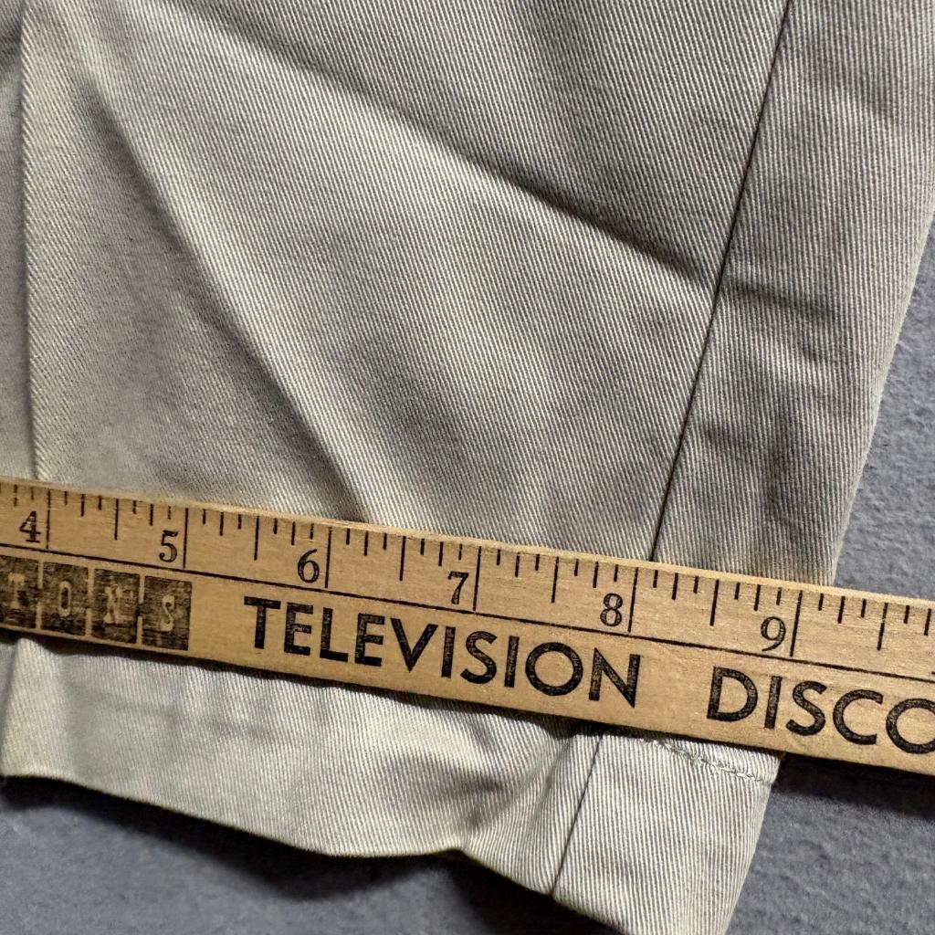 Merona Mens Chino Pants 38x32 Beige Khaki 100% Cotton Flat Front Casual