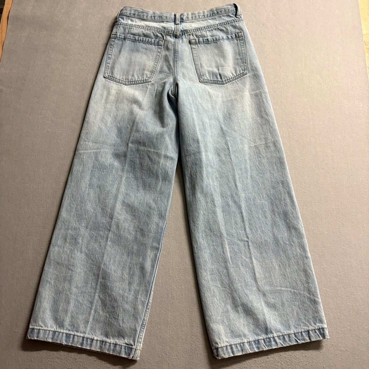 J. Galt Brandy Melville Wide Leg Jeans Womens Size Small Light Wash High Rise