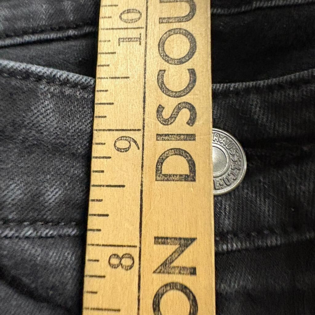 Levis 711 Skinny Jeans Womens 32 Gray Black Denim Stretch Pants Inseam 26