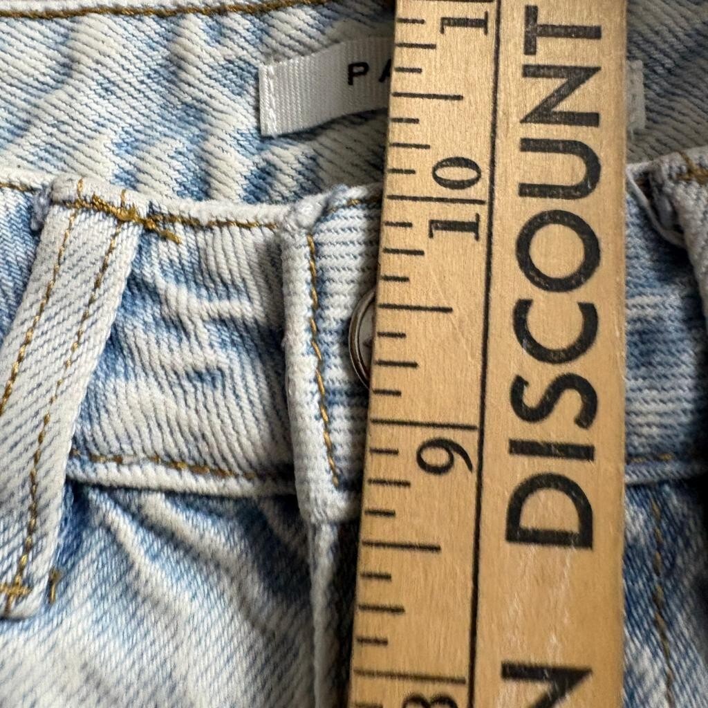 PacSun 90s Boyfriend Jeans Womens Size 22 Light Wash Raw Hem 100% Cotton
