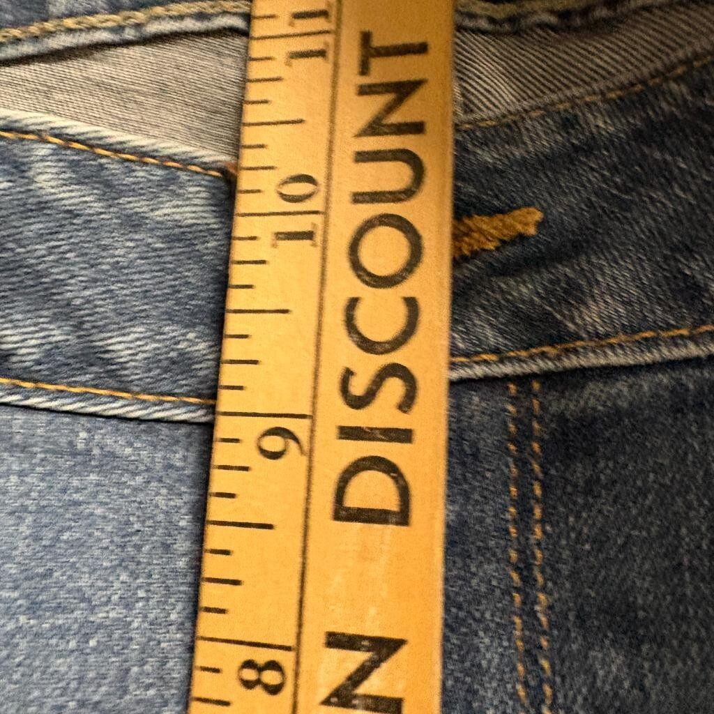 Eddie Bauer Curvy Straight Jeans Womens 12 Blue Denim Stretch Medium Wash