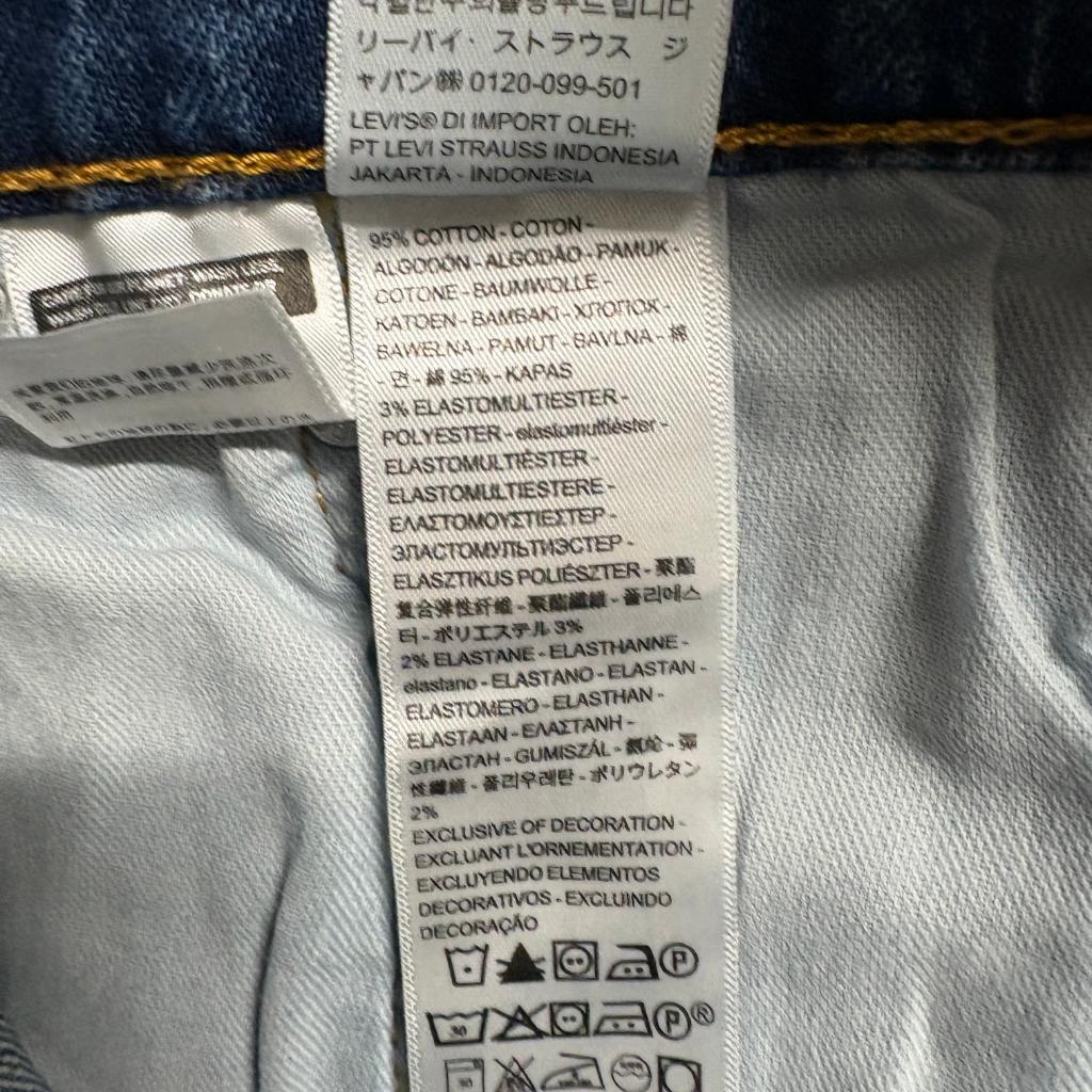 Levis 511 Slim Jeans Mens 32x34 Medium Wash Blue Stretch Denim Pants