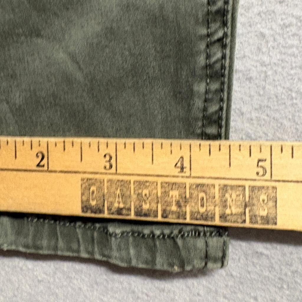 Mossimo Denim Womens Mid Rise Jegging Size 2 26 Green Utility Cargo Pants