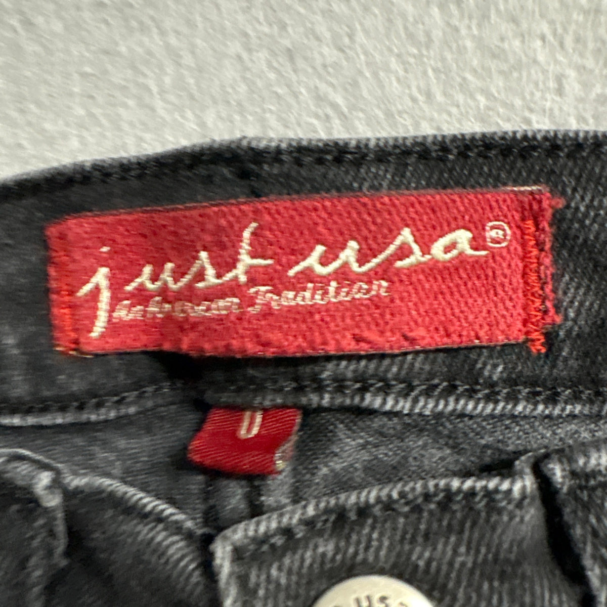 Just USA Black Flare Jeans Womens Size 0 Stretch Denim Style O 747 Low Rise