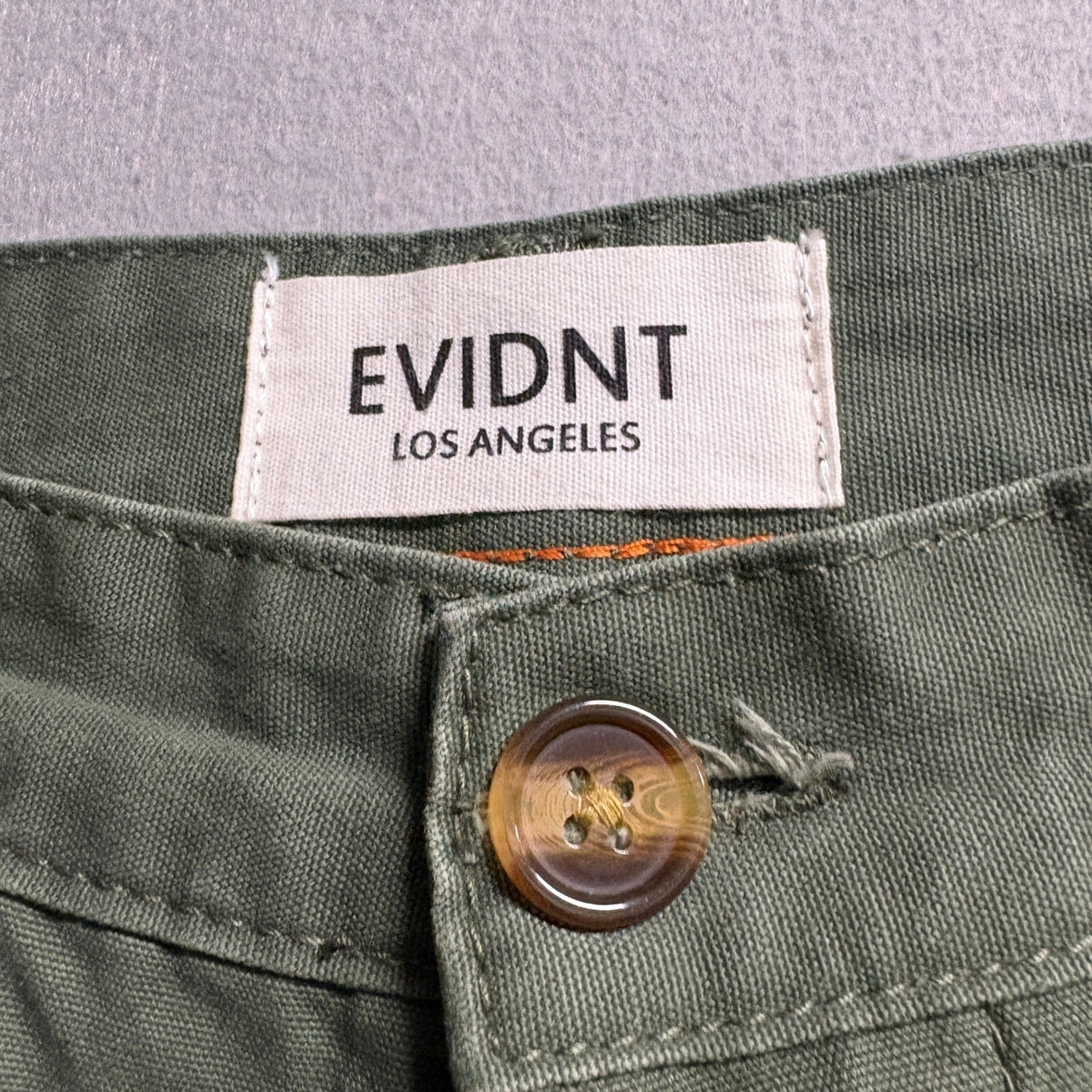 EVIDNT Los Angeles Wide Leg Pants Womens Size 25 High Rise Green Cotton Cropped