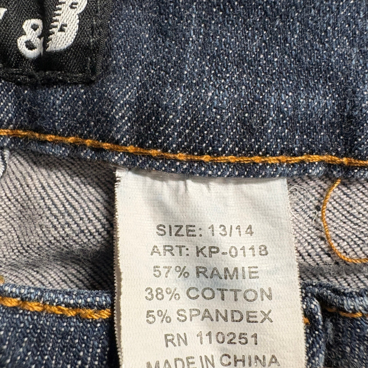 Dolce & B Jeans Womens Size 13/14 Blue Denim Low Rise Skinny Stretch Ramie Blend