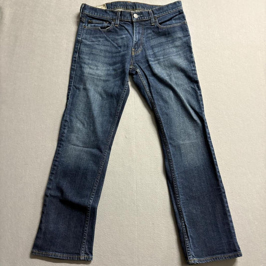 Hollister Slim Straight Jeans Mens 32x30 Dark Wash Blue Stretch Denim Pants
