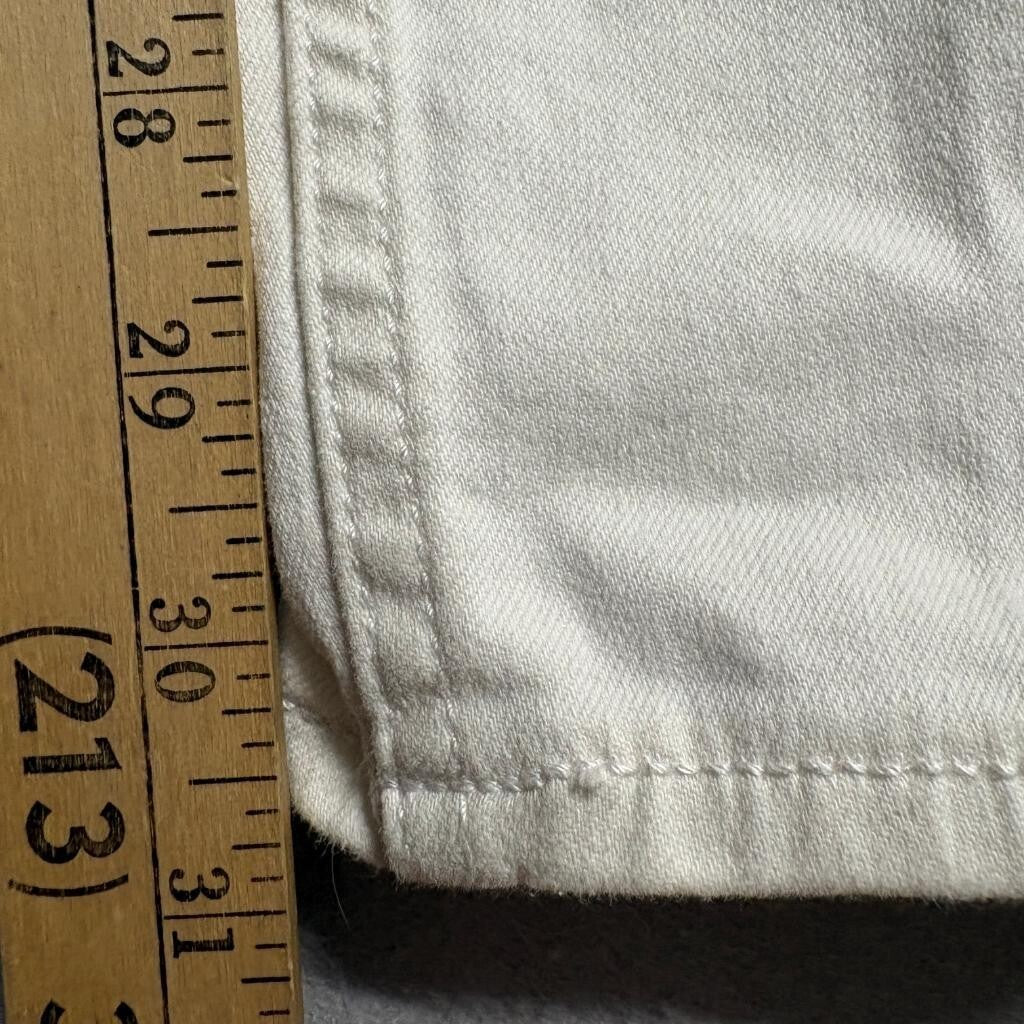 Hollister High Rise Super Skinny Jeans Womens 5L W27 L32 Off White Distressed