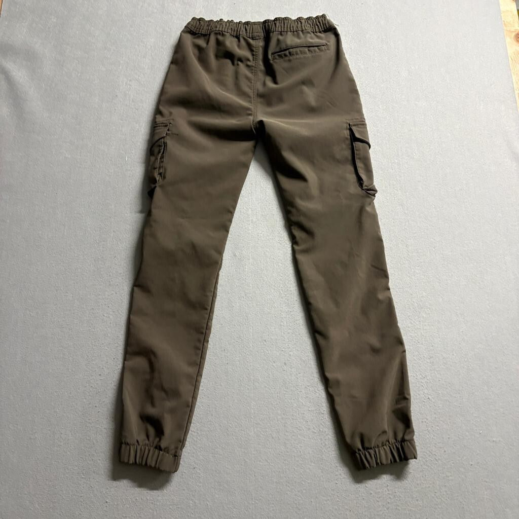 Public Supply NYC Cargo Jogger Pants Girls XL 18 Brown Stretch Utility Pockets
