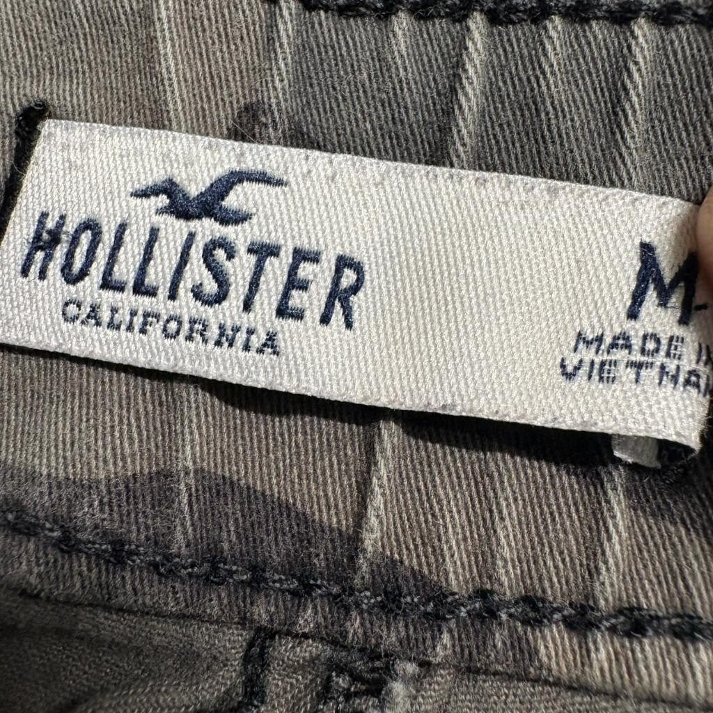 Hollister Ultra High Rise Jogger Pants Womens Medium Camo Green Stretch Utility