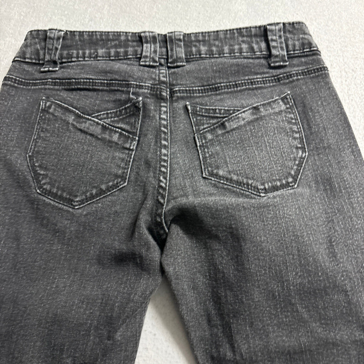 Blue Asphalt Womens Skinny Jeans Size 3 Regular Black Acid Wash Stretch Denim