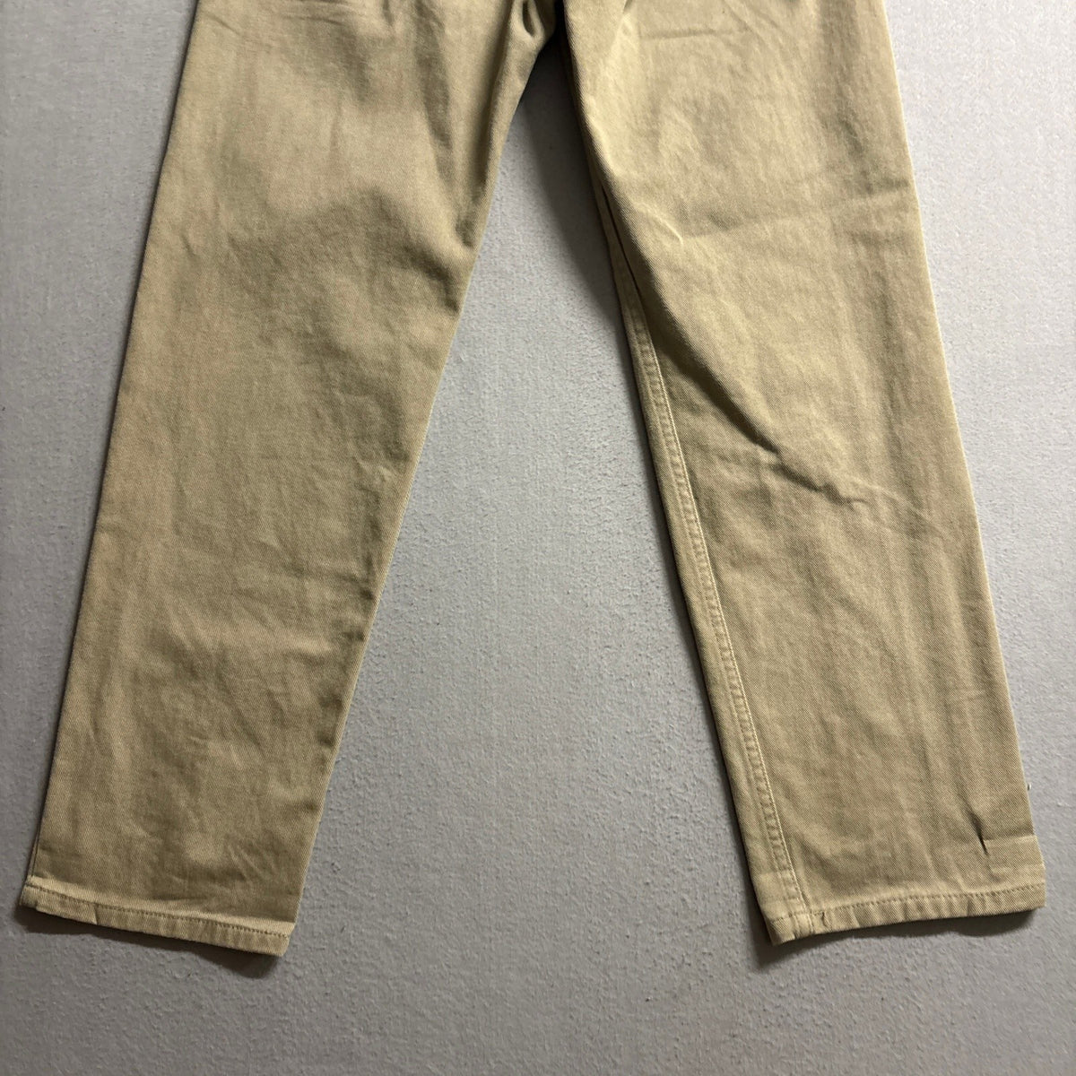 Calvin Klein Jeans Mens 33x32 Easy Fit Khaki Tan Denim Pants Cotton Vintage