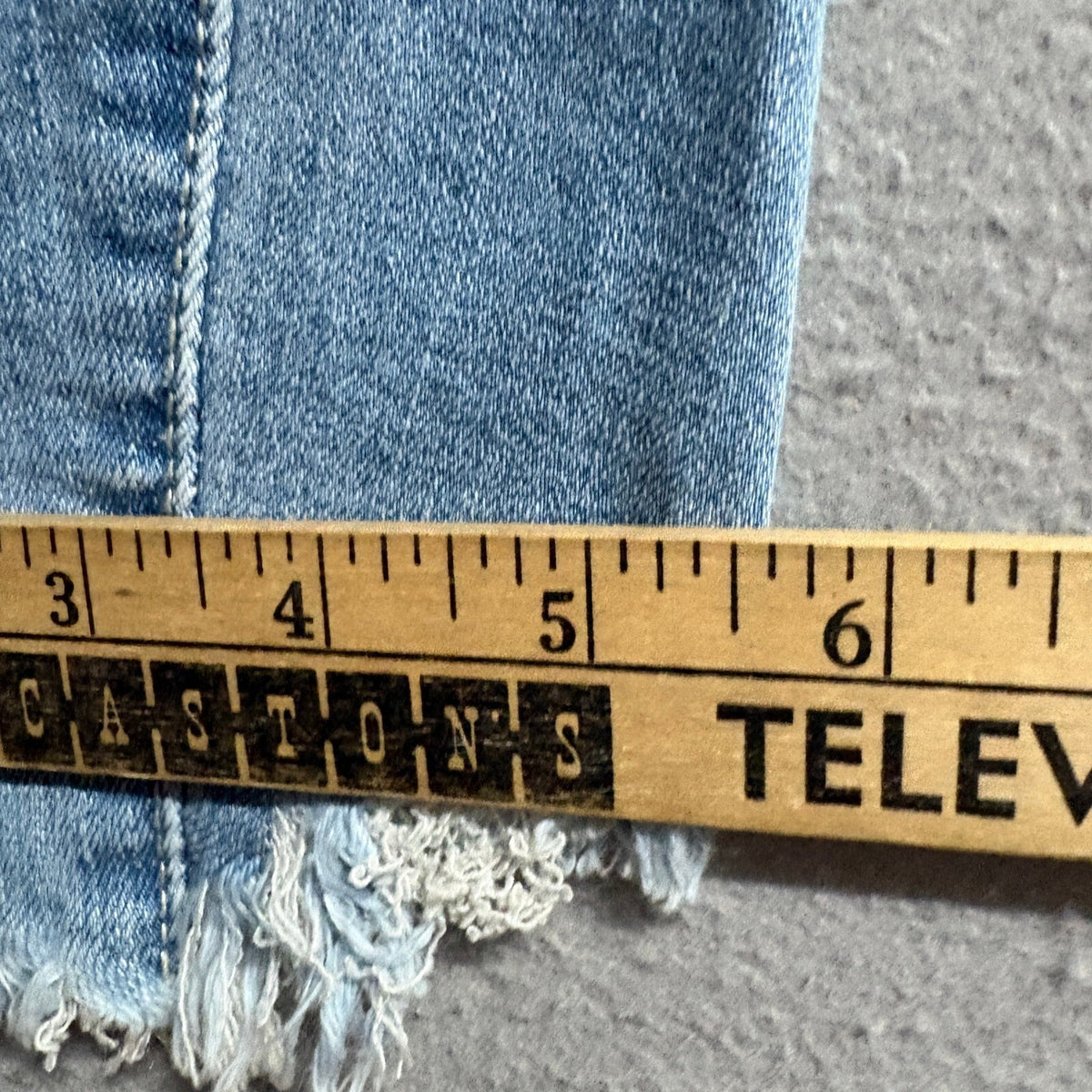 American Bazi Distressed Jogger Jeans Womens 1X Light Wash Denim Drawstring