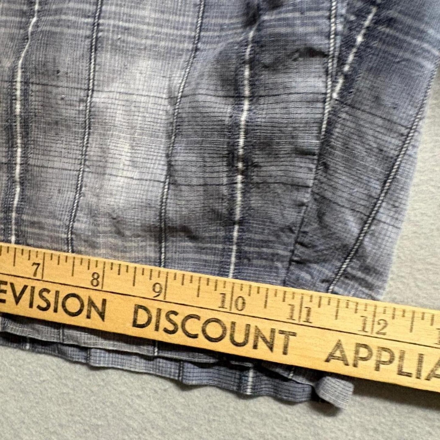 Tommy Bahama Mens 36 Linen Silk Blend Plaid Chino Shorts Blue Casual