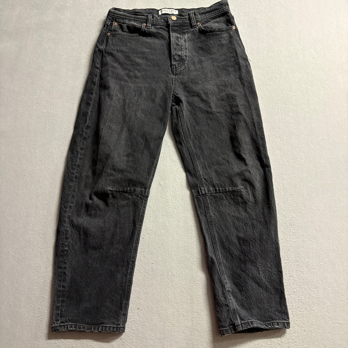 Scotch and Soda The Current Actuel Jeans Womens 6/28 Black High Rise Straight