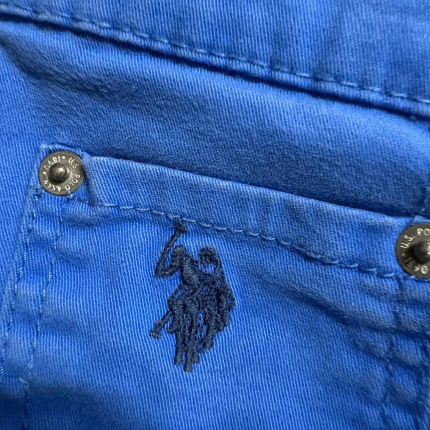 US Polo Assn Mens Jeans 36x30 Blue Denim Activate Stretch Straight Leg Pants