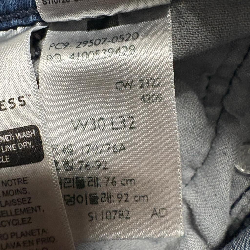 Levi's 502 Regular Taper Jeans Mens 30x32 Blue Denim Stretch Pants