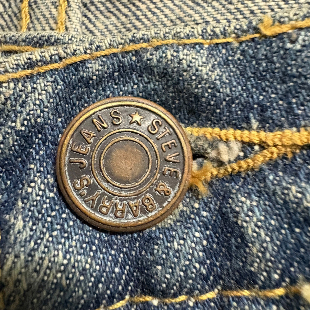 Steve & Barry's Mens Jeans 38x32 Blue Medium Wash Straight Leg Denim 100% Cotton