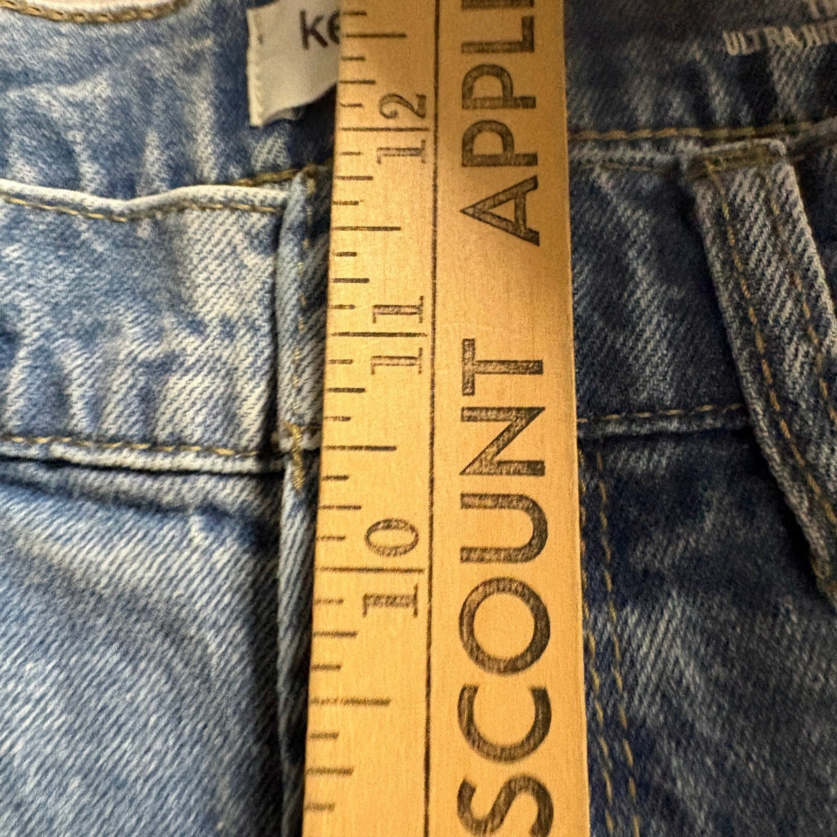 Kensie Jeans Womens 8/29 The Mila Ultra High Rise Straight Leg Blue Denim