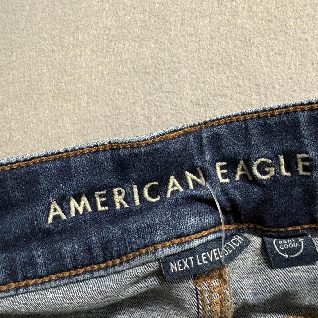 American Eagle Kick Boot Jeans Womens Size 2 Regular Next Level Stretch Blue