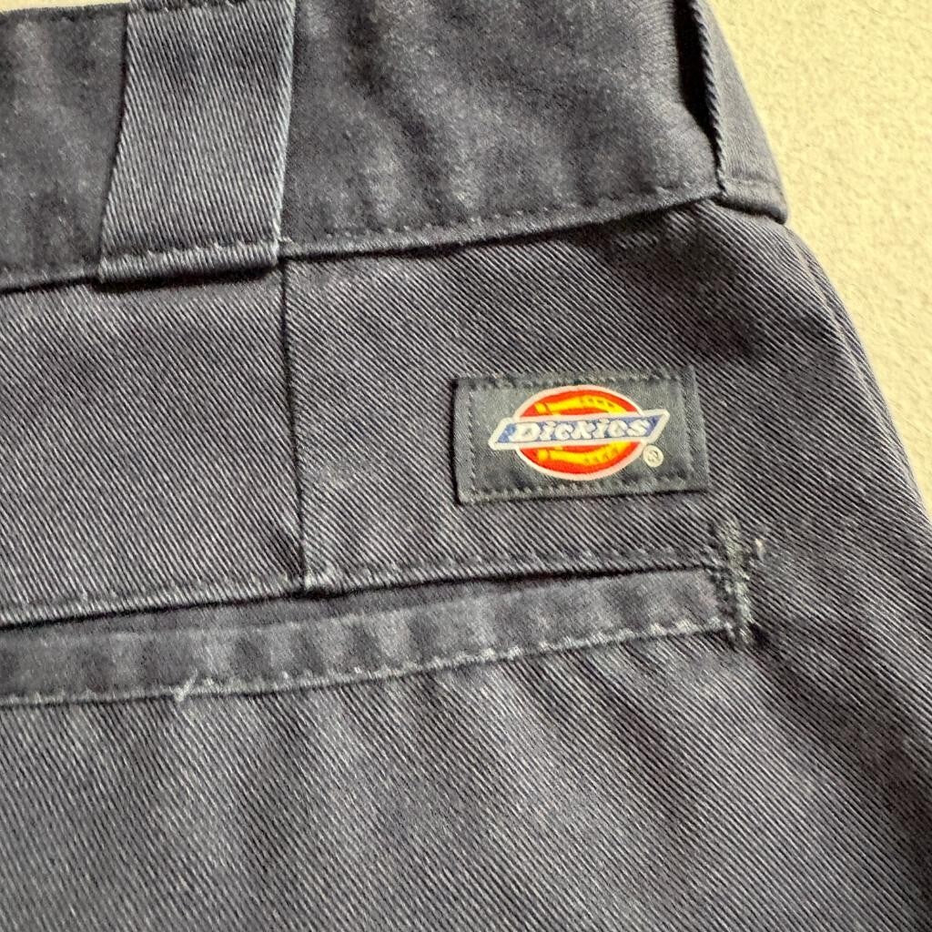 Dickies 874 Original Fit Work Pants Mens 31x31 Navy Blue Polyester Cotton Blend